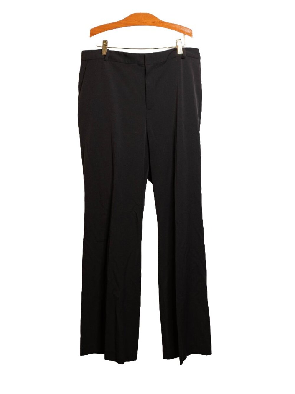 Chaps Black Dress Slacks - Wide Leg - Size 14